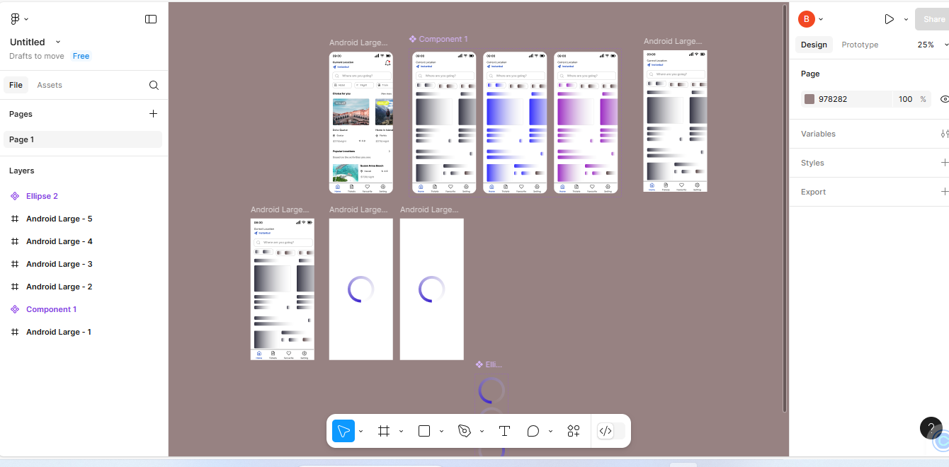 Collection of mobile UI screens designed by Bethel Ahaneku